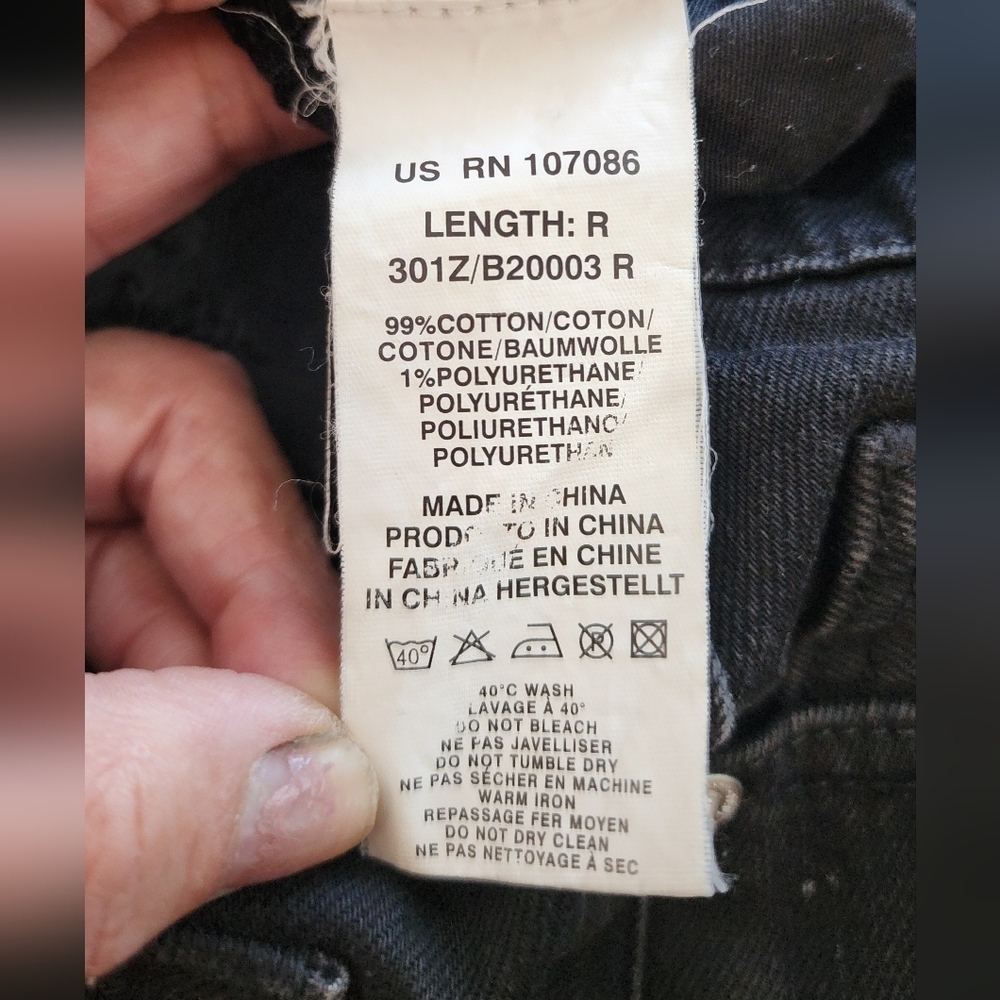 P.S PAUL SMITH straight-leg jeans Black Color Organic Cotton Men Size 29 - Picture 5 of 12